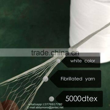UV Protection Fibrillated Yarn 5000Dtex White Color photo-2