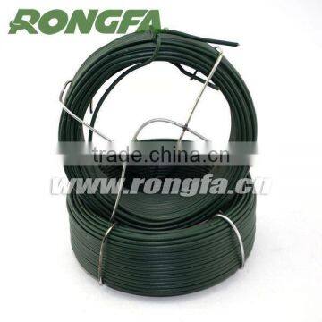 15m 20m 30m Green Plastic Coated Garden Round Iron Wire