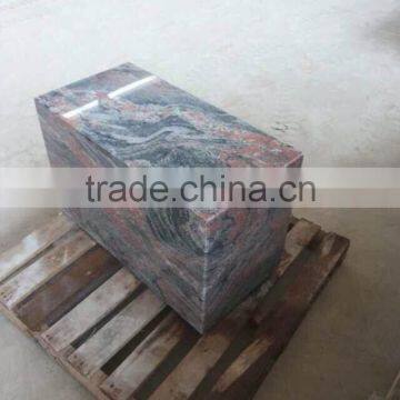 China Multicolor red granite park bench