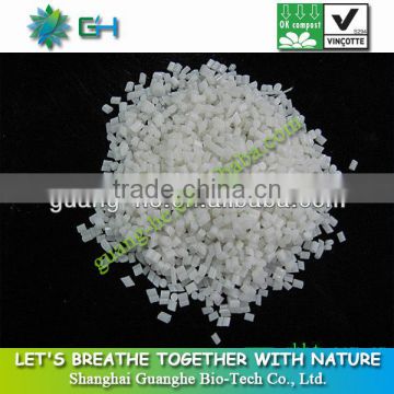 100% compostable biodegradable polymers PLA granule (polylactide) GH401 for injection molding