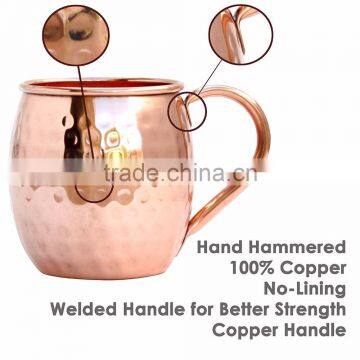 100% pure copper Moscow mule mug | Copper mug manufacturer