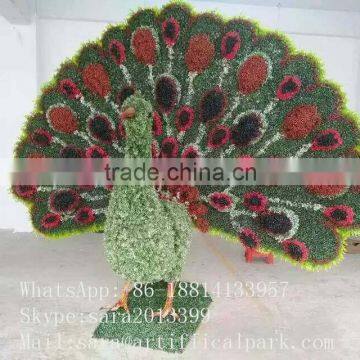 New Design of Customized Artificial Topiary Topiary Frame Peacock photo-2