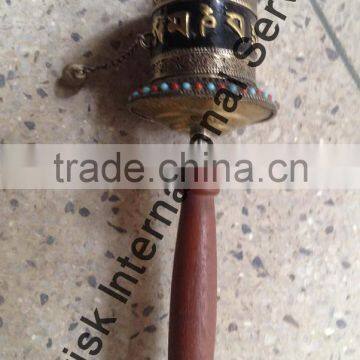 Copper Tibetan Prayer Wheel Handmade in Nepal photo-6