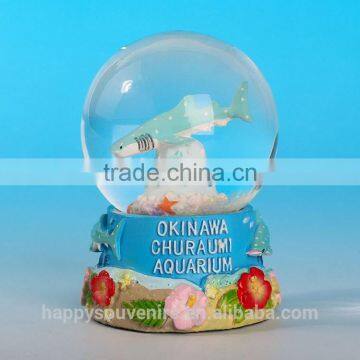 2015 Newest Shark Scene Water Glass Snow Ball photo-2