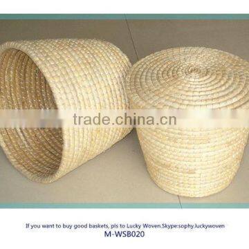 Decorative Hand Weave Seagrass Basket Set photo-2