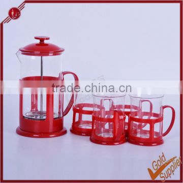 New design high quality hot-sale plastic coffee french press mug for all sizes