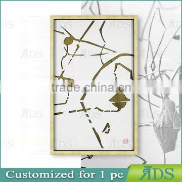 Framed Handmade Hollow Out Paper Hotel Decorative Wall Art photo-3