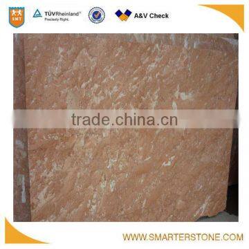 Tea rose polished marble big slab with high quality