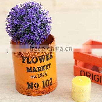 Wholesale decorative baby bucket small metal hanging flower bucket