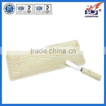 Ceramic Porcelain Bread Plate With Bread Knife,Hand Painting Porcelain Bread Plate,Bread Butter Table Knife Cream Plate