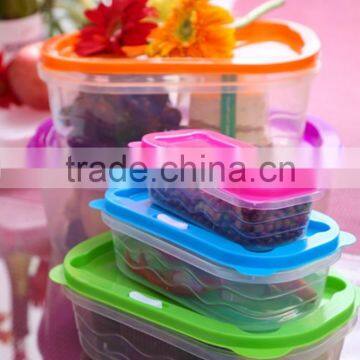 BPA-Free Useful Plastic Food Container Set With Lid/5pcs Plastic Food Container Set With Lid photo-4