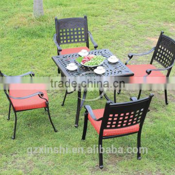 patio aluminum casting table set outdoor furniture