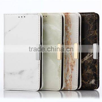 Noble Design High Quality Marble PU Card Bumper/pocket Cell Phone Case for LG