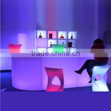 Comfort Hot Quality Pe Plastic Led Furniture Bar Counter