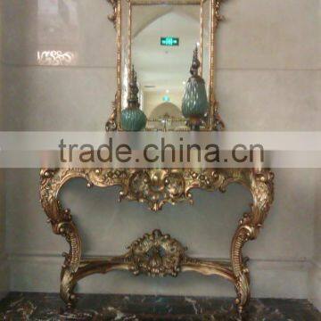 Art Deco Furniture Set Console Table With Framed Mirrors photo-3