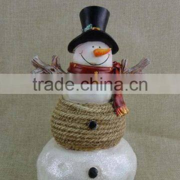 Wholesale Christmas Decorative Resin Snowman with led light