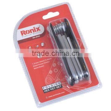 RONIX FOLDING HEX KEY SET (8 Pcs ) RH-2020 / ALU GRIP HEX KEY SET (8 Pcs) RH-2040 photo-5