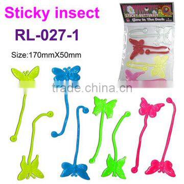 Soft Plastic Sticky Glow InsectToys/Sticky Butterfly Toys