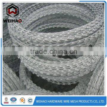 WEIHAO Hot Selling Standard Flat Wrap and Concertina Coil Razor Wire photo-2
