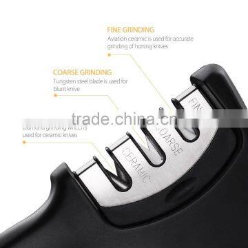 2016 Manual Ceramic Knife Sharpener 3 Stage Knife Sharpener photo-4