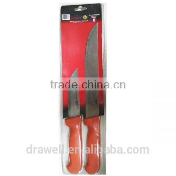 KN3224 2Pcs Colourful Plastic Handle chef knife sets