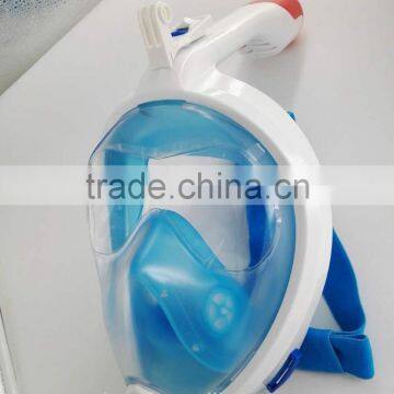 Full Face Snorkel Mask 2.0,2017 New Foldable Full Face Snorkeling Adult Scuba Diving Mask With Detachable GoPro photo-3