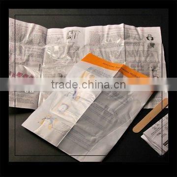 hair coloring gloves on paper instruction sheet