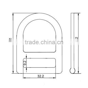 Hot Forged Steel D Ring For Safety Connection photo-2
