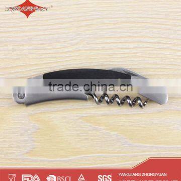 Wood Handle Cork Corkscrew Wine Opener With Knife photo-2