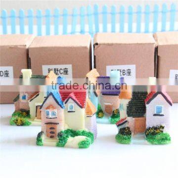 Mini CUTE Fashional Resin Decoration, ZAKKA Grocery Micro Landscape Villas Europe Type Resin Home Background Props photo-3