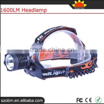 XQ41T6 T6 LED 1600lm Headlamp Power Camping Head Light Head Flashlight For Wholesale photo-4