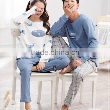 Cartoon Lovers Pajamas Suit/wholesale Cotton Leisurewear Pajamas in Spring and Autumn photo-2