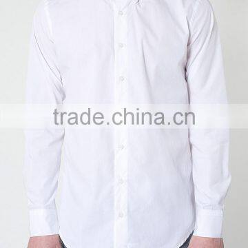 Classic long sleeve mens cotton shirts Button-Down OEM design