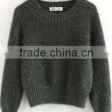 2016 Customized Manufacture Fashionable Wholesale Korean Style Women Spring Autumn Winter Plain Color Ladies Sweater photo-6