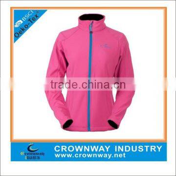 wholesale women's stand collar softshell jacket