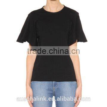 high quality ladies 100% cotton blouse low price china