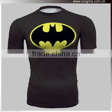 Super Hero Printed Shirt /Compression Base Layer Tops