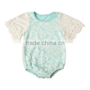 Wholesale cotton vintage lace baby rompers