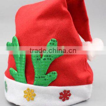 Christmas Party Red And White Cap For Claus Dress Costume Holiday Santa Hat