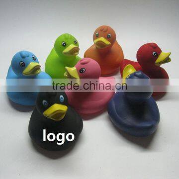 wholesale 8cm promotional plastic duck, promotional rubber ducky with logo imprint, floating promotional vinyl duck