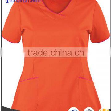 2017 Fashion V-neck Women Design Design Hospital Scrubs Uniforms photo-4