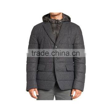 New Design Heavy Padded Woolen Cotton Jackets and Coat Wither Padding Jacket Men photo-2