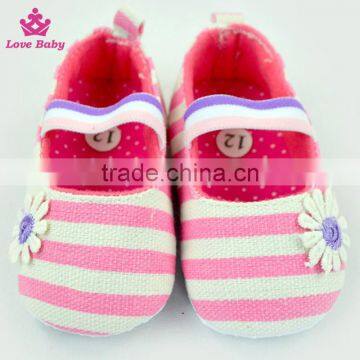 Fashion Stripes Newborn Crib Shoes Baby Shoes Toddlers Soft Shoes photo-2