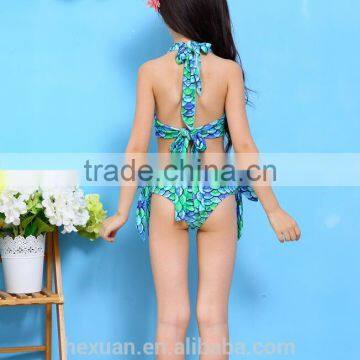 Sexy Mermaid Tail Swim Halter Kids Girls Bikini photo-2