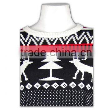 ISO9001/BSCI Latest Design Women Winter Knitted Partter Sweater