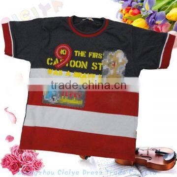 Cute designed kids tshirt for baby boys summer 2014