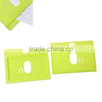 Custom Yellow-green Horizontal Polyvinylchlorid School Student ID Card Holder photo-2