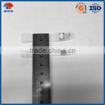 Reusable White P Shaped Self Lock Hook And Loop Cable Tie Logo Printed photo-2