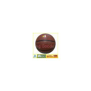 Dark brown Durable Laminated Basketball official size , indoor basketball official ball