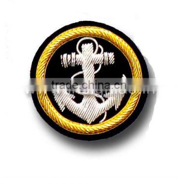 Embroidered bullion wire badges